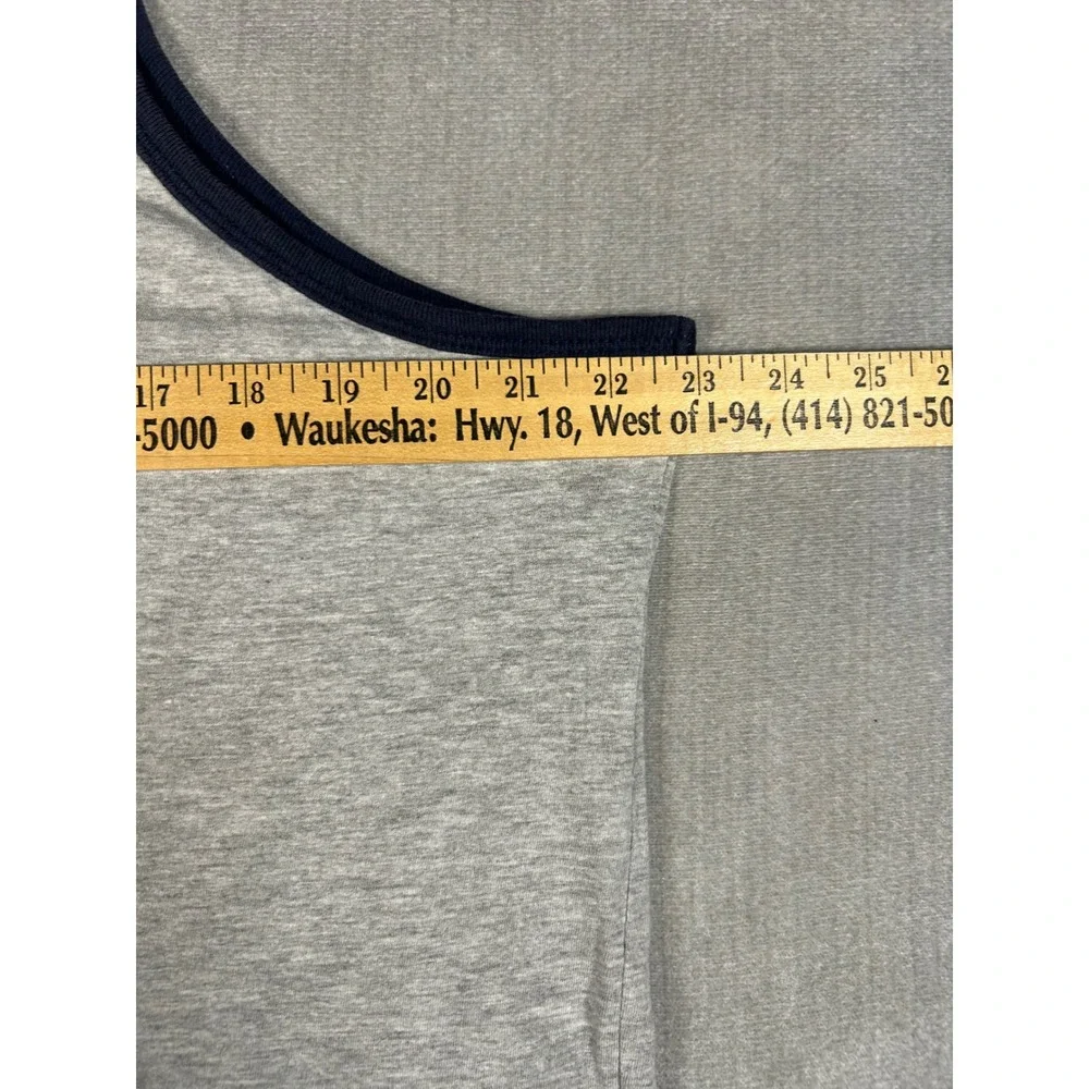 Home of the Brave Drinkin Like Lincoln Tank Top Mens XL Gray Ringer Graphic Tee